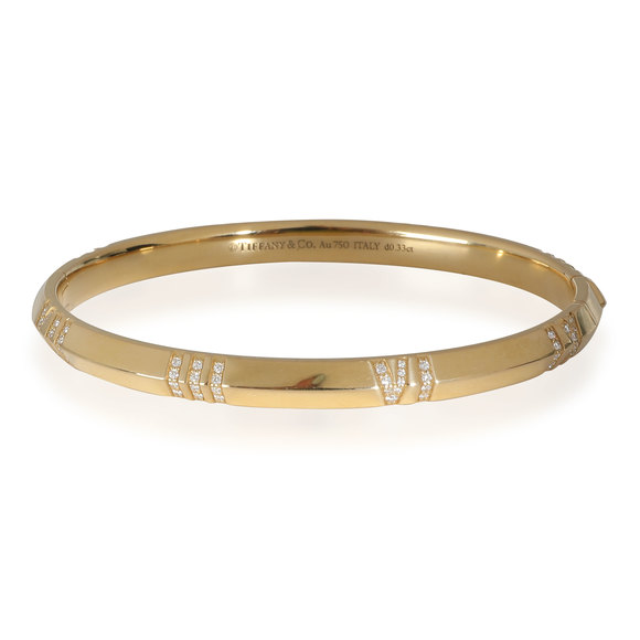 Tiffany & Co. Atlas Bracelet in 18k Yellow Gold 0.33 CTW - Picture 1 of 5